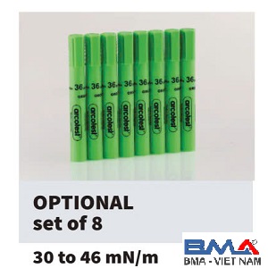 Bộ 8 bút thử đo sức căng bề mặt Arcotest Organic 30-46 dyne